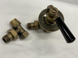 Retro ventil EPOCA 1/2" x 1/2", rohový, antika bronz (M) (pro typ připojení: 00, 01, 03, 05, 07L/R)