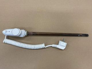 Topná tyč 3G-  s regulací HGTM 0300W BÍLÁ, bílý kabel s koncovkou