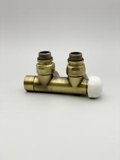 Ventil CARLIX Centrixblock 50mm 1/2" x 24-19mm, rohový, s termostatem, antika bronz (M) (pro typ připojení: 05L/R (50mm))