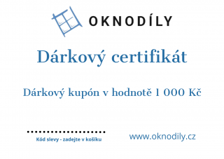 Dárkový poukaz - nákup v hodnotě 1 000 Kč