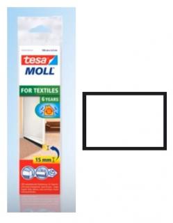 Kartáčová lišta pod dveře na koberce - tesamoll® Barva: Bílá