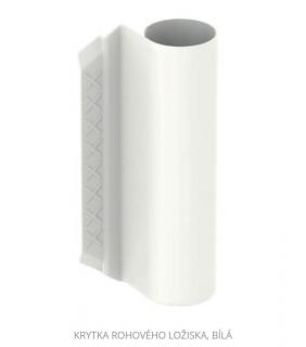 Krytka rohového ložiska PVC, bílá