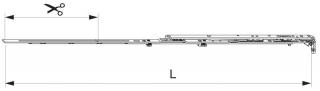 Nůžky MM montované se spárovým větráním 800 FFB 601-800, levé