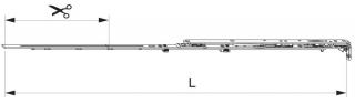 Nůžky MM montované se spárovým větráním 800 FFB 601-800, pravé
