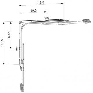 Rohový převod MM krátký S 2 I-S čepem, FFB 320-1650
