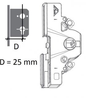 ROTO NX: Skříň převodu Dorn (v mm): 25