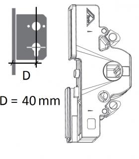 ROTO NX: Skříň převodu Dorn (v mm): 40