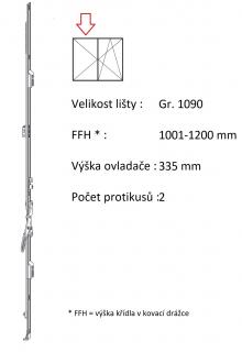 ROTO NX - Štulpový převod konstantní Velikost: Gr. 1090, FFH 1001-1200