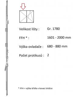 ROTO NX - Štulpový převod variabilní Velikost: Gr. 1780, FFH 1601-2000