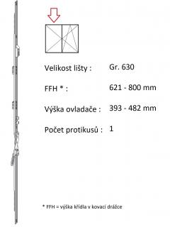 ROTO NX - Štulpový převod variabilní Velikost: Gr. 630, FFH 621-800