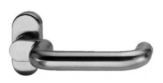 SCHÜCO Dveřní klika pro hliníkové dveře - S240018/S240014 Barva: Stříbrná matná - C0 - hliník
