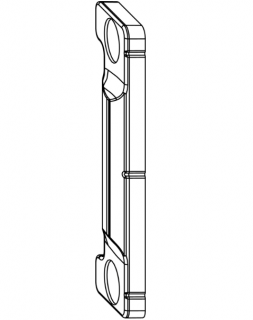 Skrytý přítlačný pant pro dřevěná okna, flac 20, osa 9 mm