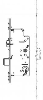 Z-TS zámek E92 PZ 4I-S DM40 VK8 F-2400X16, prodlužitelný PT, ovládaný klíčem