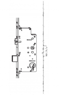 Z-TS zámek E92 PZ 4I-S DM65 VK8 F-2.400x16, prodlužitelný PT