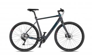 4EVER ENGRAVE FLAT  - titan/metal modra 2023/24 Velikost rámu: M, Průměr kol: 28" (700C), Výška rámu: (52 cm)