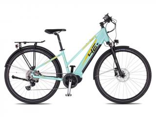 4EVER HARMONY ELITE TREK (tyrkys / zlatá) 2024 Velikost rámu: S, Průměr kol: 28" (700C), Výška rámu: (16" = 41 cm)