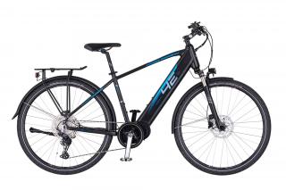 4EVER STARDUST SPORT TREK (černá / modrá) 2023 Velikost rámu: XL, Průměr kol: 28" (700C), Výška rámu: (21" = 53 cm)