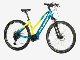 Crussis e-Cross low 9.8-S (630Wh) 2023 Velikost rámu: S, Průměr kol: 28" (700C), Výška rámu: (15" = 39 cm)
