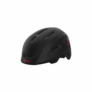 GIRO Scamp II dětská helma (Mat Black/Red) Velikost: XS (45—49 cm)