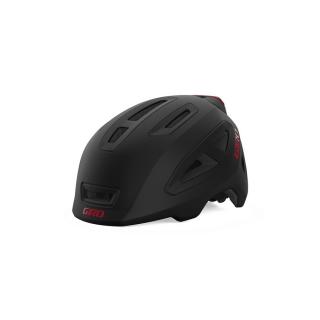 GIRO Scamp II LED dětská helma (Mat Black/Red) Velikost: S (49—53 cm)