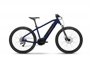 Haibike AllTrack 4 27.5 (Cool blue/Leather - Gloss) 2023 Velikost rámu: M, Průměr kol: 27.5 , Výška rámu: (17.7  = 45 cm)