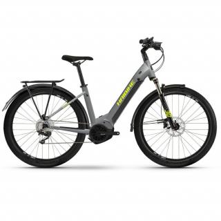 Haibike Trekking 6 Lowstep (Gloss grey/Neon yellow) 2022 / 23 Velikost rámu: L, Průměr kol: 27.5 , Výška rámu: (21  = 54 cm)