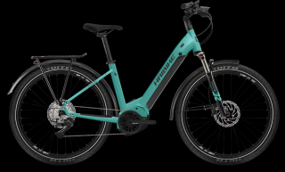 Haibike Trekking 7 Lowstep (Gloss aqua/Black ink) 2022 / 23 Velikost rámu: L, Průměr kol: 27.5 , Výška rámu: (21  = 54 cm)