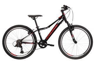 Kross HEXAGON JR 1.0 SR (Black/red/silver) 2023 Velikost rámu: UNI, Průměr kol: 24 , Výška rámu: 31 cm / 12.2