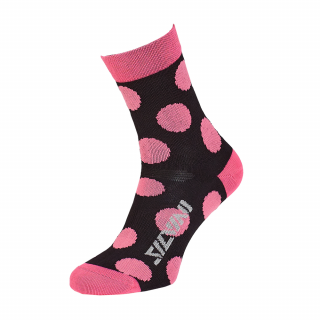 Silvini BEVERA ponožky (černá/růžová) Velikost: 36-38