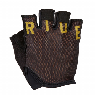 Silvini VARENA dámské rukavice krátkoprsté (černá/zlatá) Velikost: L