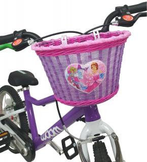 Spin košík dětský na řidítka (fialová/růžová)
