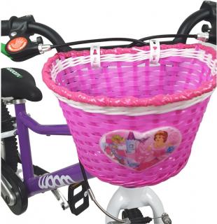 Spin košík dětský na řidítka (růžová/bílá)
