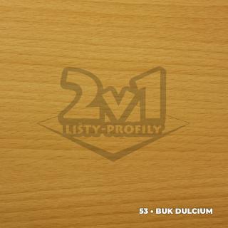 32x5 mm | Prechodový profil samolepiaci DĹŽKA: 90 cm, FARBA: 53 • Buk dulcium