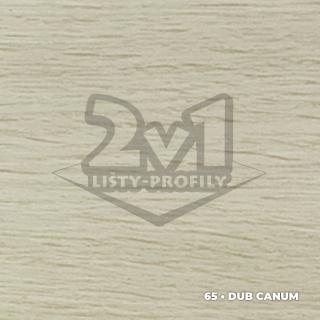 40x5 mm | Prechodový profil samolepiaci DĹŽKA: 90 cm, FARBA: 65 • Dub canum