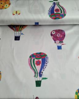 Dětská dekorační látka - balóny