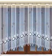 Kusová oblouková záclona Antonella bílá, 160x300 cm