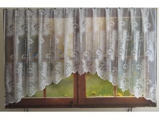 Oblouková záclona Azera bílá, 160x320 cm