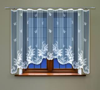 Oblouková záclona Regina bílá, 150x300 cm