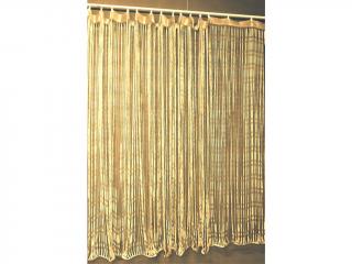 Provázková záclona jednobarevná 160 x 290 cm meruňková, 160x290 cm
