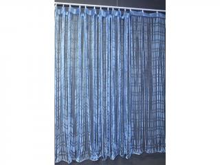 Provázková záclona jednobarevná 160 x 290 cm modrá, 160x290 cm