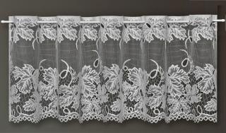 Vitrážová záclona Chianti bílá, 50 cm