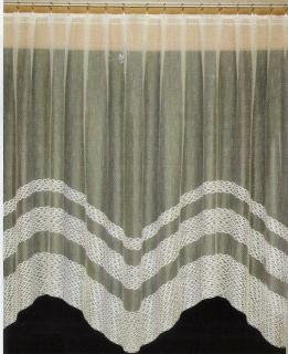 Záclona žakárová Maravila oblouková záclona bílá, 160x300 cm