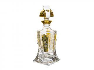 Bohemia Crystal Broušená karafa na whisky Bohemia Crystal Quadro 0,5l