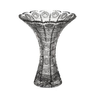 BOHEMIA CRYSTAL Broušená skleněná váza Bohemia Crystal 80080/170mm. Bohatý brus Klasik