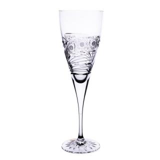 BOHEMIA CRYSTAL Broušené sklenice Fiona na bílé víno. 6 ks. Brus kometa,260 ml