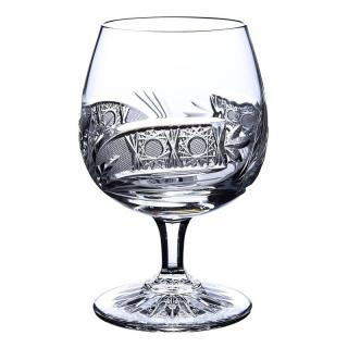 Bohemia Crystal Broušené sklenice na brandy, rum, koňak Bohemia Crystal. 6 ks. brus Kometa