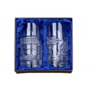 Bohemia Crystal Broušené sklenice na vodu 2ks. Bohemia Crystal brus Kometa 380 ml