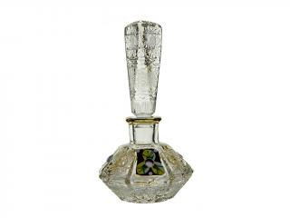 Bohemia Crystal broušený skleněný flakon na parfém 115mm