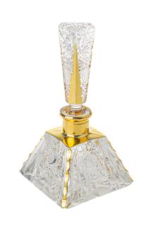 Bohemia Crystal broušený skleněný flakon na parfém 30ml