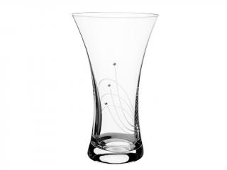 Bohemia Crystal Skleněná váza paprsky 5211 - 250 mm Swarovski, Preciosa